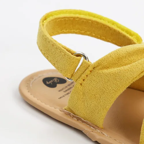 Vista 9 de Sandalias de verano para bebés, niñas y niños, unisex, antideslizantes, suela suave, transpirable, para primeros pasos, zapatos de playa al aire