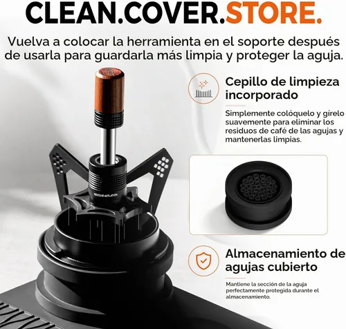 Vista 8 de IKAPE Herramienta de distribución WDT de 51mm con cepillo de limpieza