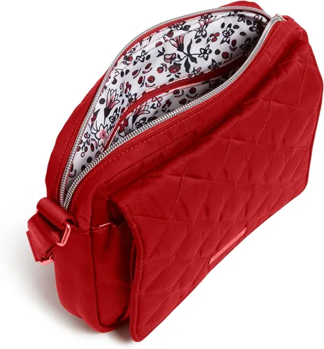 Vista 3 de Bolso cruzado tipo hipster mediano de sarga Peformance para mujer