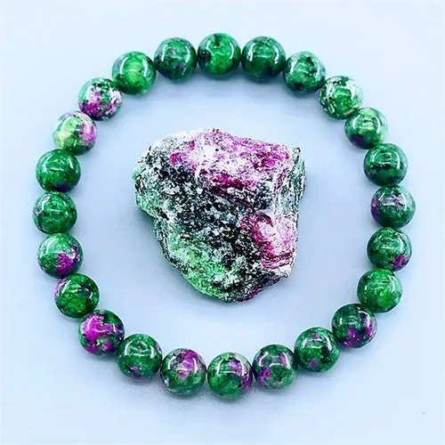 Vista 25 de Pulseras de triple protección con piedra de ojo de tigre de obsidiana negra con hematita para hombres y mujeres, pulsera de piedra curativa