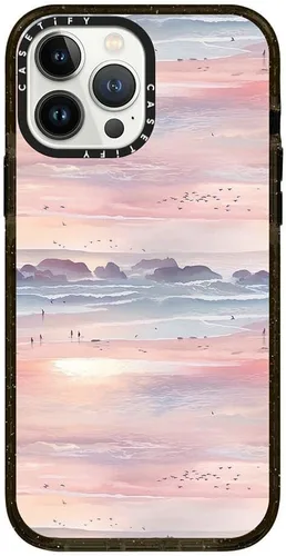 Vista 356 de CASETiFY Funda Impact para iPhone 13 [Protección contra caídas de grado militar 4X de 8.2 pies/Compatible con Magsafe] - #1 Mom - Transparente