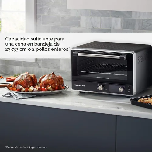 Vista 8 de KitchenAid Horno de encimera Digital Air Fry, KCO124BM, negro mate