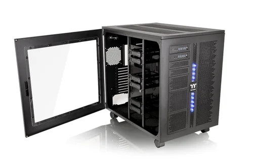 Vista 2 de Thermaltake Core W200 Capaz de sistema dual, refrigeración por agua extrema, XL-ATX, completamente modular/desmontable, certificada Tt, caja