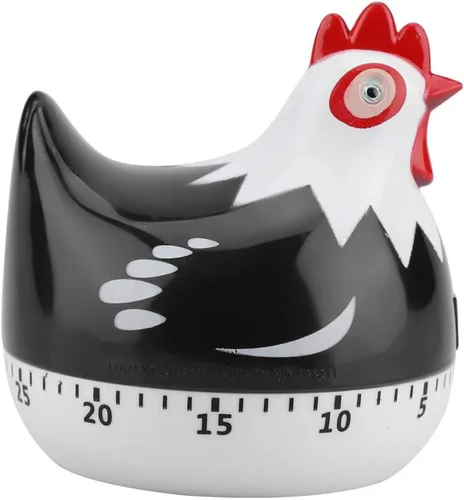 Vista 7 de Hen - Temporizador de cocina, temporizador de animales de 55 minutos para niños, sin baterías, temporizador de cuenta regresiva giratorio de 360°