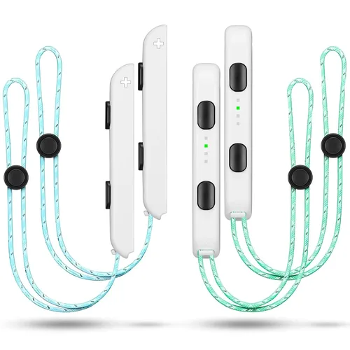 Vista 9 de Gepicest Wrist Strap for Joycon 4 Pieces Switch Parts Accessories Controller Attachments Compatible with Joy Con, Dual Remote Comfort Controller