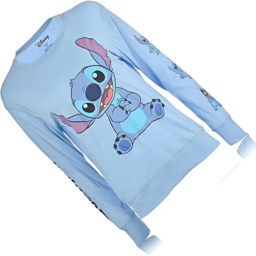 Vista 5 de Lilo and Stitch - Camisa de manga larga para mujer, diseño clásico de Lilo y puntada, con estampados de manga