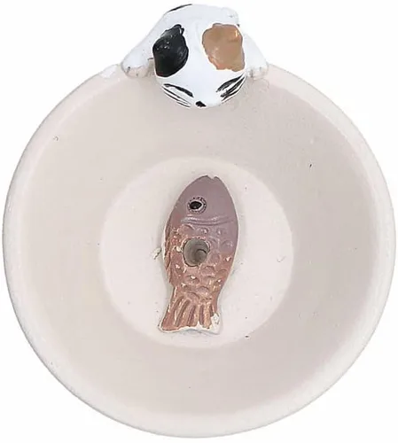 Vista 7 de Newwe Soporte para incienso de resina, quemador de incienso para gatos pequeños, mini estatua de animal lindo quemador de incienso para el hogar