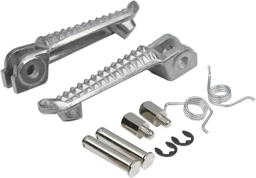 Vista 3 de XMT-MOTO Reposapiés delantero Juego de estriberas para Yamaha YZF R1 1998-2024 YZF R1S/R1M 2015-2024 YZF R6 1999-2020 YZF R6S 2003-2009 plateado