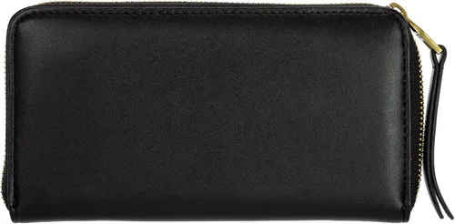 Vista 3 de VERSACE JEANS COUTURE CARTERA MUJER 72VA5PA1 EN PIEL NEGRO FAUX CON CREMALLERA ALREDEDOR Y LOGO METAL, Cartera con cremallera