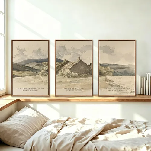 Vista 269 de FWIEXA Juego de Arte de Lienzo Bohemio Enmarcado para Pared, Cuadros Botánicos Verde Salvia Decoración de Pared, Impresiones de Arte de Plantas