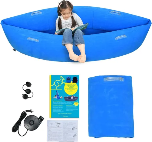 Vista 10 de Silla sensorial para niños — Vaina inflable para niños, incluye bomba de aire eléctrica