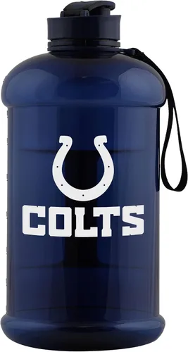 Vista 6 de FOCO NFL Unisex-Adult NFL Team Logo 2L Plastic Clear Large Sports Jug Water Bottle