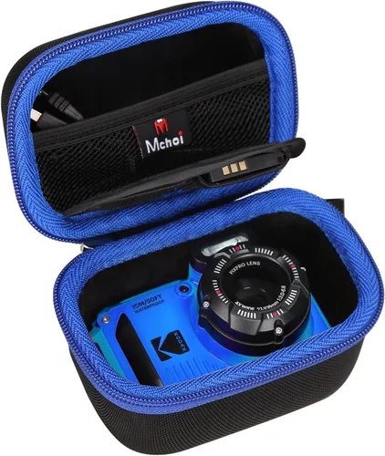 Vista 2 de Mchoi Funda de transporte rígida impermeable de repuesto para cámara digital Kodak PIXPRO WPZ2 resistente e impermeable, solo funda, azul