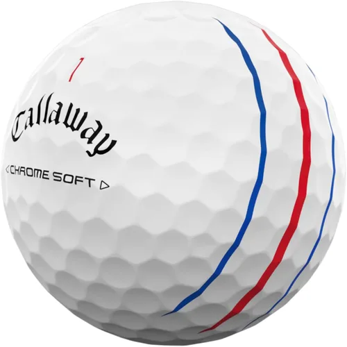 Vista 2 de Pelotas de golf Callaway Golf Chrome Soft Pista triple (blanco)