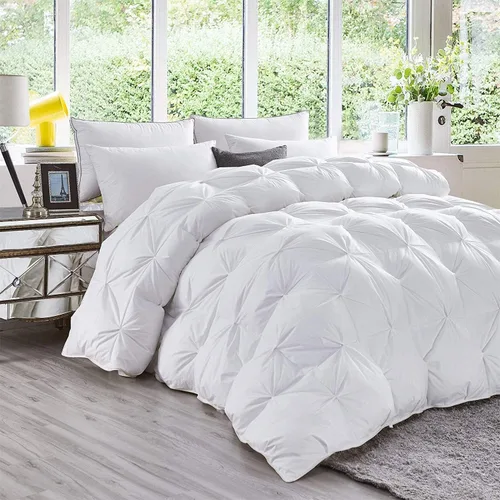 Vista 19 de Premium Collection - Edredón alternativo de diamante de 1600 hilos, tamaño individual XL, 68 x 92 pulgadas, 1 pieza para todas las estaciones