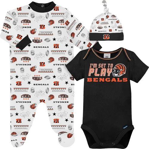Vista 8 de Gerber Conjunto de regalo unisex para bebé con pies de equipo de la NFL para dormir y jugar