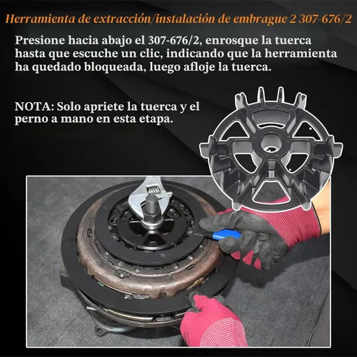 Vista 8 de DPS6 Juego de herramientas de reinicio de reinstalación de transmisión de doble embrague