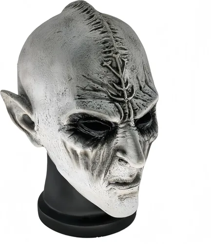 Vista 2 de Máscara de vampiro de látex, accesorio de disfraz aterradoramente realista