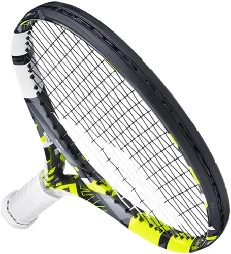 Vista 5 de Babolat Raqueta de tenis Pure Aero Team (7ª generación) ensartada con intestino Syn de 0.56 oz a tensión de rango medio
