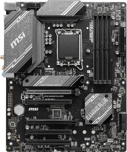Vista 2 de MSI - Placa base para juegos B760 Gaming Plus WiFi