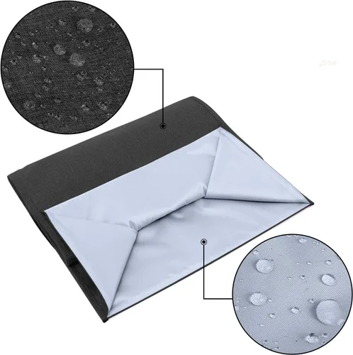 Vista 3 de Funda protectora Luxja compatible con batidora de pie de 4.5 y 5 cuartos de galón, funda de tela con bolsillos para batidora de pie y accesorios