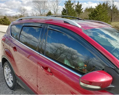 Vista 2 de 4 deflectores de ventana lateral para Ford Escape 2013-2019 montaje exterior 94383