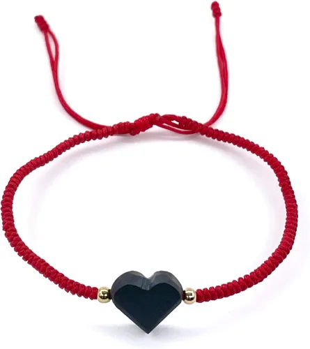 Vista 15 de Red String Protection Bracelet for Women Against Evil Eye Genuine Jet Stone Azabache Contra el Mal de Ojo