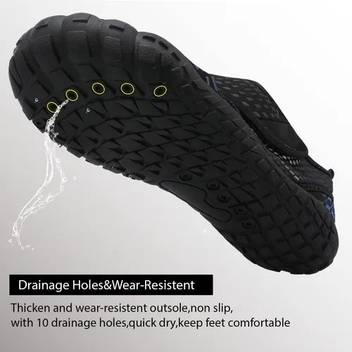 Vista 4 de Centipede Demon - Zapatos de agua para natación para mujeres y hombres, de secado rápido, descalzos, tenis acuáticos para playa, senderismo, buceo