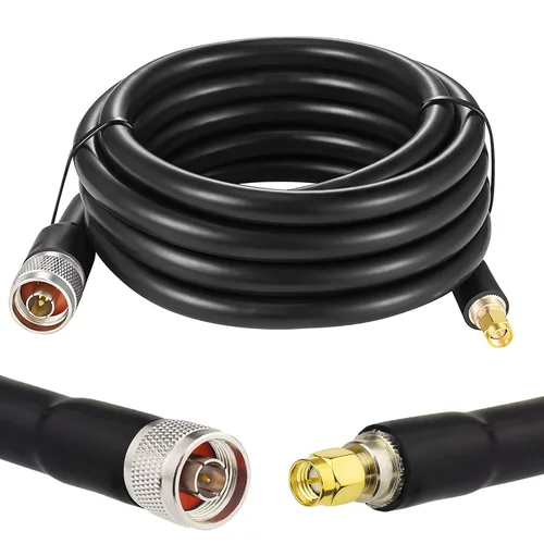Vista 7 de XRDS -RF Cable SMA a N de 2 pies, conector N-macho a SMA-macho Cable de extensión KMR400 de baja pérdida