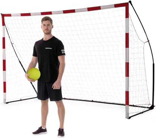 Vista 10 de QuickPlay Portería de balonmano portátil con base ponderada basada en la tecnología KICKSTER: configuración rápida Flexi-Post weighted base