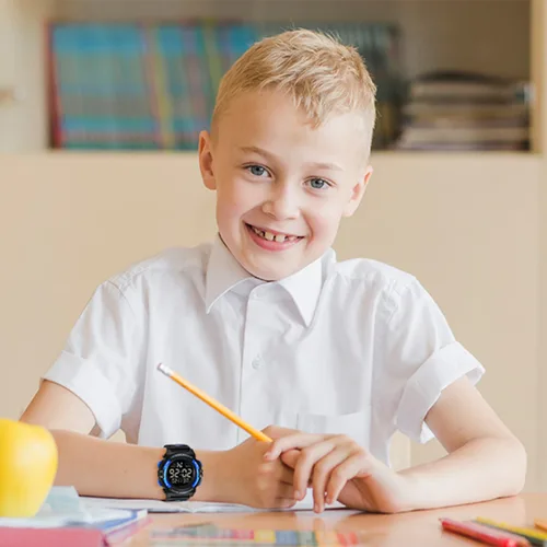Vista 4 de Kids Watch, Boys Watch Ages 3-15, Kids Digital Sport Outdoor Analog Watch LED 50 M Waterproof Alarm Wrist Watches with Silicone Band for Children