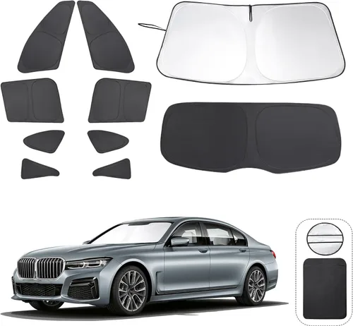Vista 11 de TINGLU Persianas de ventana para Honda CR-V 2023-2026, accesorios para ventanas laterales de automóvil, parabrisas triangular, parasol para rayos UV