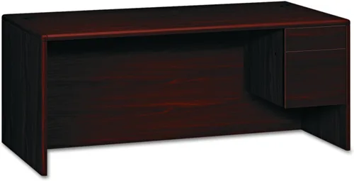 Vista 15 de HON Pedestal Credenza, derecha, 72 x 24 x 29-1/2 pulgadas, caoba