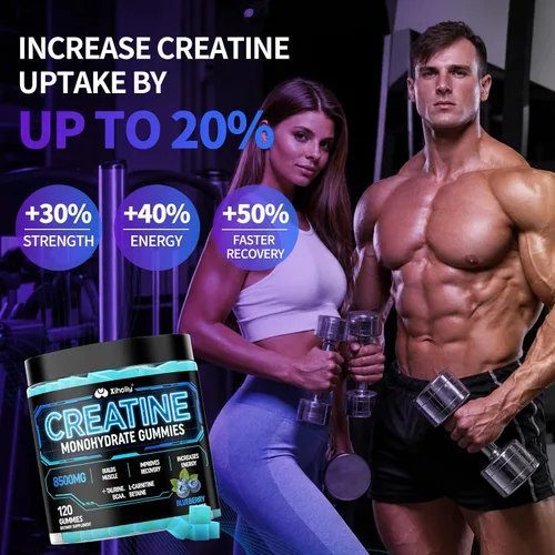 Vista 6 de Creatine Monohydrate Gummies for Men & Women - Creatine Gummies Complex
