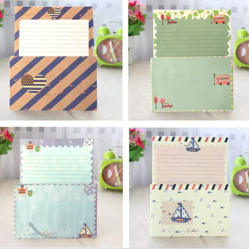 Vista 4 de SCStyle 32 Cute Lovely Kawaii papel de carta con diseño especial, más 16 sobres
