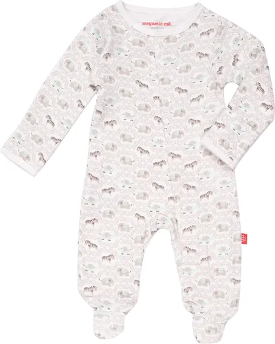 Vista 17 de Magnetic Me 100% Algodón Orgánico Mameluco con Cierre Magnético para Bebé Tela de Algodón Super Suave Disponible en PRE - 24M Babe en el Woo