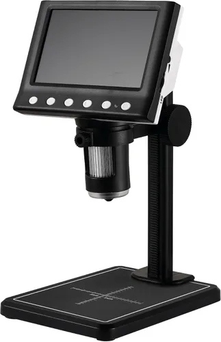 Vista 5 de DM7 Microscopio de monedas de 4.3 pulgadas, HD 720P, microscopio digital LCD de 4.3 pulgadas para colección de monedas, lupa de monedas 50X-1000X