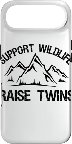 Vista 27 de Support Wildlife Raise Twins Funny Twin Mom Dad Gift Case for iPhone 17