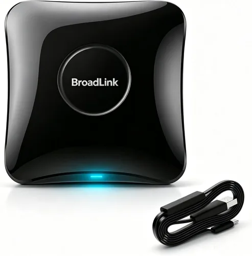 Vista 9 de BroadLink IR/RF Smart Home Hub-WiFi IR/RF Blaster para automatización del hogar, TV, cortina, persianas control remoto, controlador de aire