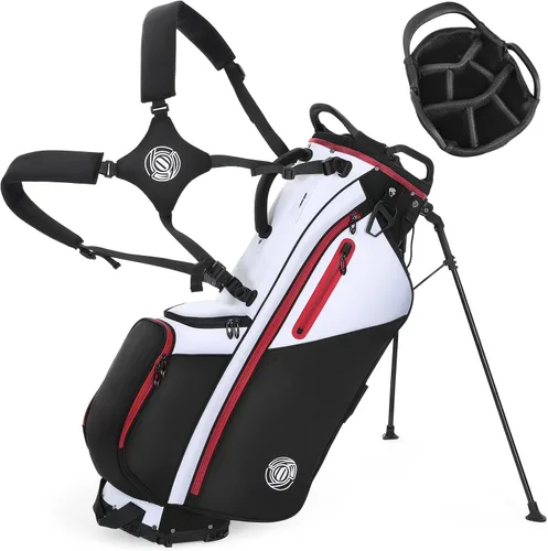 Vista 15 de Lightweight 7 Way Golf Stand Bag for Men Women, Upgrade Base Multi Pckets Cooler Pockets, Full-Length Dividers, Ergonomic Dual Strap Design