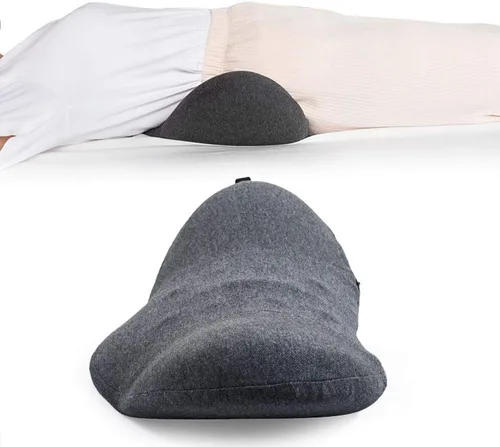 Vista 6 de Trendy Moon Memory Foam Lumbar Pillow Roll - Lumbar Cushion Low Back Support for Office Chairs and Car Seats (Dark Grey)