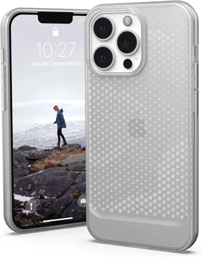 Vista 9 de URBAN ARMOR GEAR [U] por UAG - Funda protectora para iPhone 13 Pro, diseño de cerúleo azul, delgada, ligera, elegante, transparente, resistente a