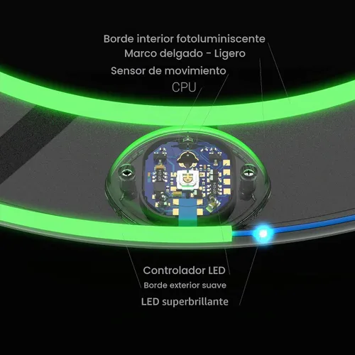 Vista 3 de TOSY Flying Ring - 36 RGB Multicolor or 12 Monocolor LEDs, Super Bright, Lost Mode, Auto Light Up, Camping Essentials for Kid/Teen/Boy/Girl, Safe &