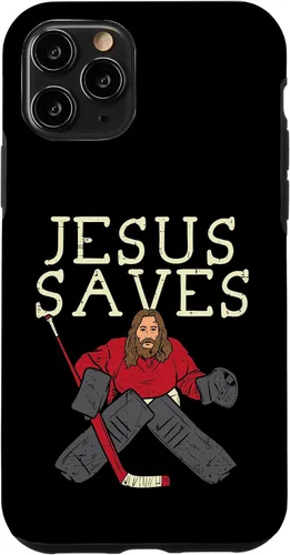 Vista 29 de Jesus Save Ice Hockey Goalie Religious Christian Goaltender Case for iPhone 17