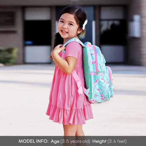 Vista 2 de Mibasies - Mochila para niños y niñas, mochila ideal para niños en preescolar, kínder y primaria, Unicornio mágico