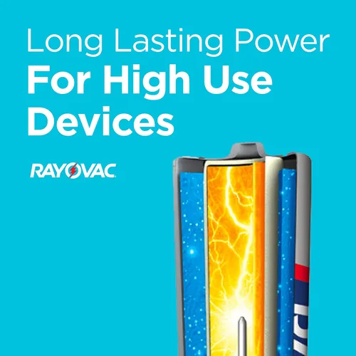 Vista 6 de Rayovac AA Baterías alcalinas, doble A, 60 unidades (paquete de 2)