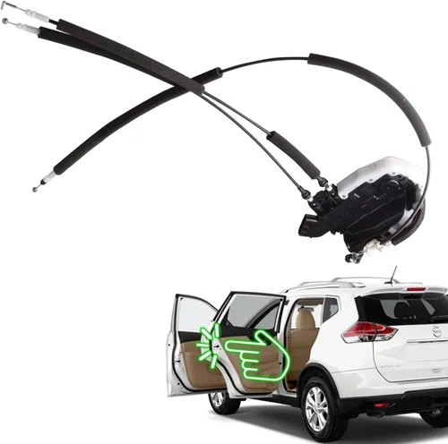 Vista 9 de Actuador de cerradura de puerta delantera izquierda compatible para Nissan Rogue 2008-15 Rogue Select 2014-15 Conjunto de pestillo de puerta