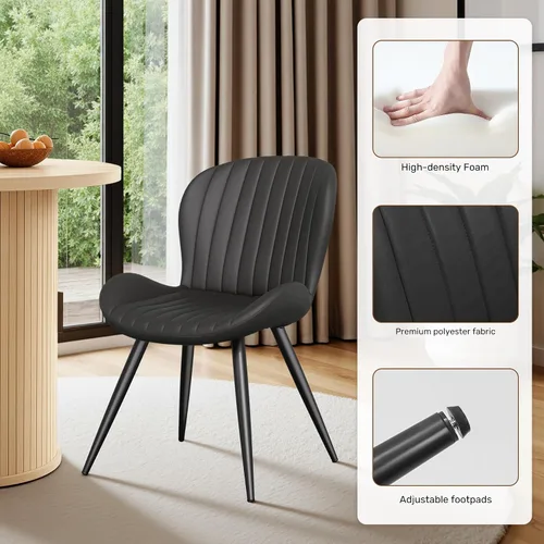 Vista 30 de Miereirl Moderno juego de comedor de 5 piezas para mesa redonda de madera de 4,31.5 pulgadas con estante de almacenamiento semiabierto y puerta