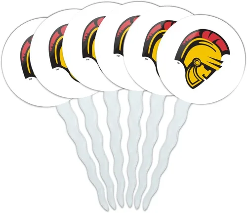 Vista 229 de Abilene Christian - Juego de 6 palillos para cupcakes con logotipo secundario