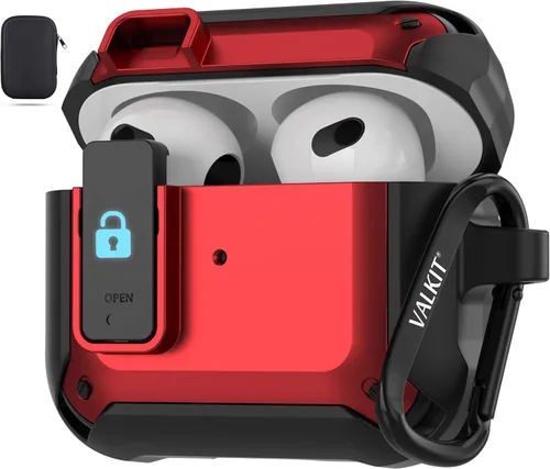 Vista 42 de for Airpods Pro 2 Case Cover with Magnetic Lock Lid, Black